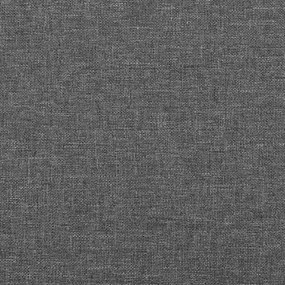 Estrutura de cama sem colchão 120x200 cm tecido cinzento-escuro