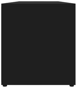 Móvel de TV 120x34x37 cm derivados de madeira preto