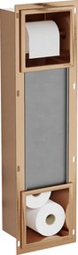 Mexen X-Wall-BP suporte para papel higiénico com dispensador, cobre escovado - 19C4