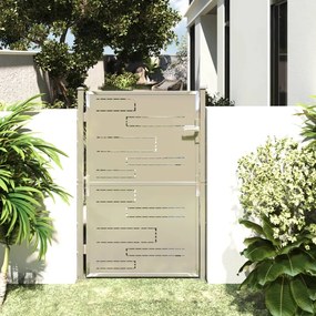 vidaXL Portão de jardim 100x150 cm aço inoxidável