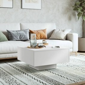 Mesa de centro 60x60x31,5 cm derivados de madeira branco