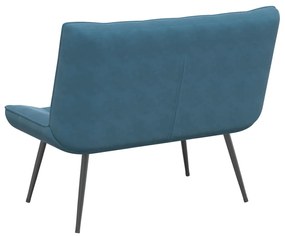 Banco 110x74x84 cm veludo azul