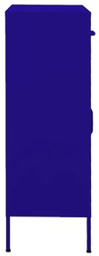 Armário de arrumação aço 80x35x101,5 cm azul-marinho