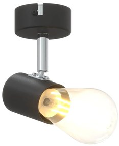 Spotlight de Teto 1 Via Ajustável Preto E27