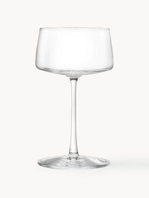 Crystal Champagne Saucers Power, Set of 6