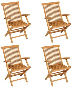 5 pcs conjunto de jantar para jardim madeira de teca maciça