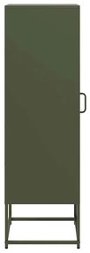 Móvel alto 36x39x123 cm aço laminado a frio verde-azeitona