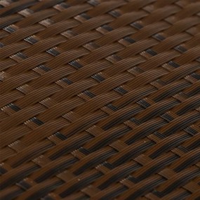 Telas de varanda 10 pcs 255x19 cm vime PE castanho e preto