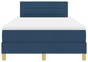 Cama Box Spring com Colchão Azul 120x200 cm Tecido