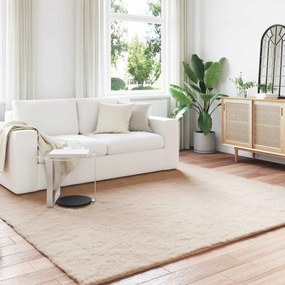 vidaXL Tapete de Pelo Sintético de Coelho Olite Cinzento-acastanhado