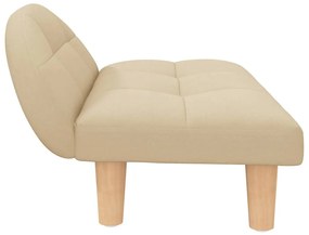 Cama para cães 70x52x30 cm tecido cor creme