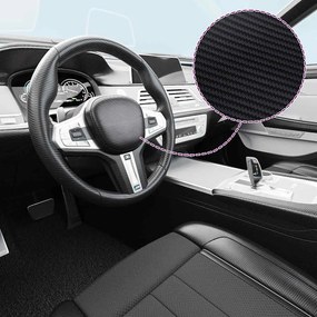 vidaXL Películas para carro 2 pcs 100x150 cm + 50x150 cm 3D preto