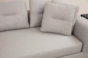 Sofá de Canto Padova Corner – Cinzento Claro – 140 cm x 385 cm x 200 c