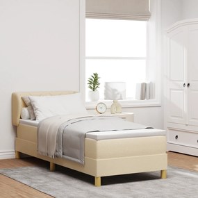 Camas Box com Colchão vidaXL em Creme - 80x200 cm