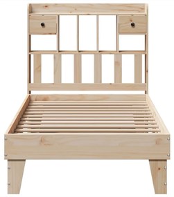 Cama sem colchão 100x200 cm madeira de pinho maciça
