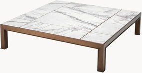 Mesa de centro artesanal com tampo em mármore Tardieu