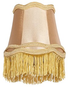 Abajur em tecido dourado 12 cm - Granny Retro