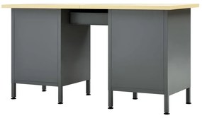 Bancada de trabalho 160x60x85 cm aço preto