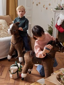 Cavalo com rodas, em madeira FSC® castanho