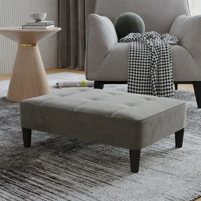 vidaXL Apoio de pés 78x56x32 cm veludo cinzento-escuro