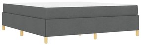 Cama Box Cinza Escuro e Branco e Cinza Escuro 180 x 200 cm