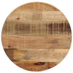 Tampo de mesa redondo Ø50x1,5cm madeira mangueira áspera maciça