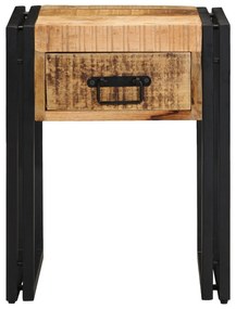Mesa de Apoio vidaXL 40x40x50 cm Madeira de Mangueira Rústica