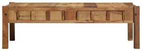 Mesa de Café 110x55x35 cm Madeira Sólida Recuperada