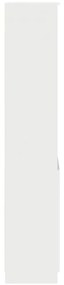 Aparador alto 50x35x180cm derivados de madeira branco