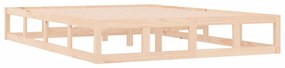 Estrutura de cama pequena casal 120x190 cm pinho maciço