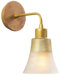Candeeiro de Parede Foca – Dourado – 13x28 cm
