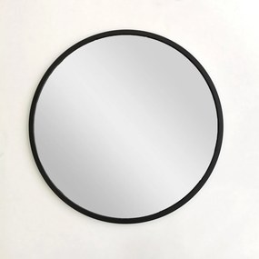 Espelho Siyah Metal – Preto – 60 cm x 60 cm x 2,2 cm