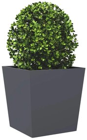 Vaso/floreira de jardim 50x50x50 cm aço antracite