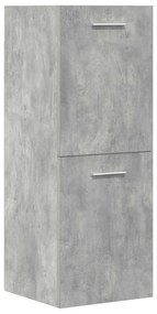 4 pcs conj. móveis casa banho derivados madeira cinza cimento