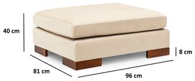 **** Sofá de Canto Tulip – Bege – 193 cm x 313 cm

**