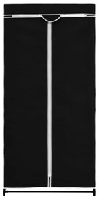 Roupeiro 75x50x160 cm preto