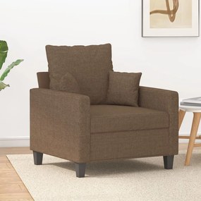 Poltrona 60 cm tecido castanho