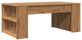 Mesa centro 102x55x42cm derivados de madeira carvalho artisiano