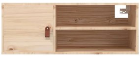 Armários de parede 2 pcs 80x30x30 cm madeira de pinho maciça