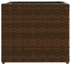 Vaso de jardim 36x30x32 cm vime PE castanho