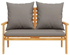 Conjunto de jardim com almofadão madeira de acácia maciça