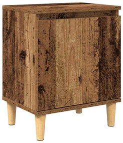 Mesa de Cabeceira de Madeira Velha Madeira Velha