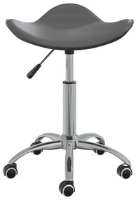 Cadeira de escritório couro artificial cinzento