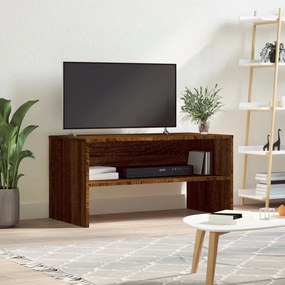 Móvel de TV 80x40x40 cm derivados de madeira carvalho castanho