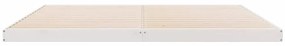 Estrutura de Cama Floor vidaXL Branca 180x220 cm em Madeira Sólida de