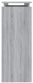 Mesa consola 102x30x80 cm derivados de madeira cinzento sonoma