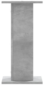 Suportes de colunas 2 pcs derivados de madeira cinzento cimento
