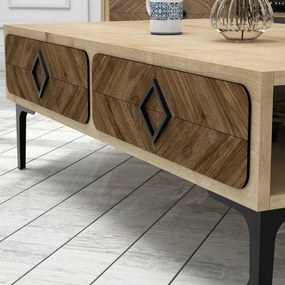 Mesa de Centro Samba – Carvalho – 105x34,6x60 cm