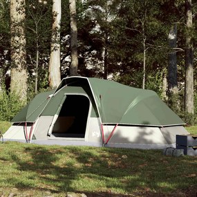 Tenda familiar em cúpula para 9 pessoas impermeável verde