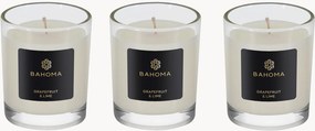 Conjunto de velas de viagem Pearl Grapefruit & Lime, conjunto de 3